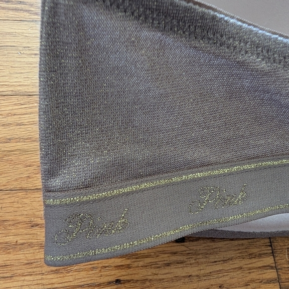 PINK Shimmery Gold & Taupe Wear Everywhere Wireless Bra - Picture 4 of 8